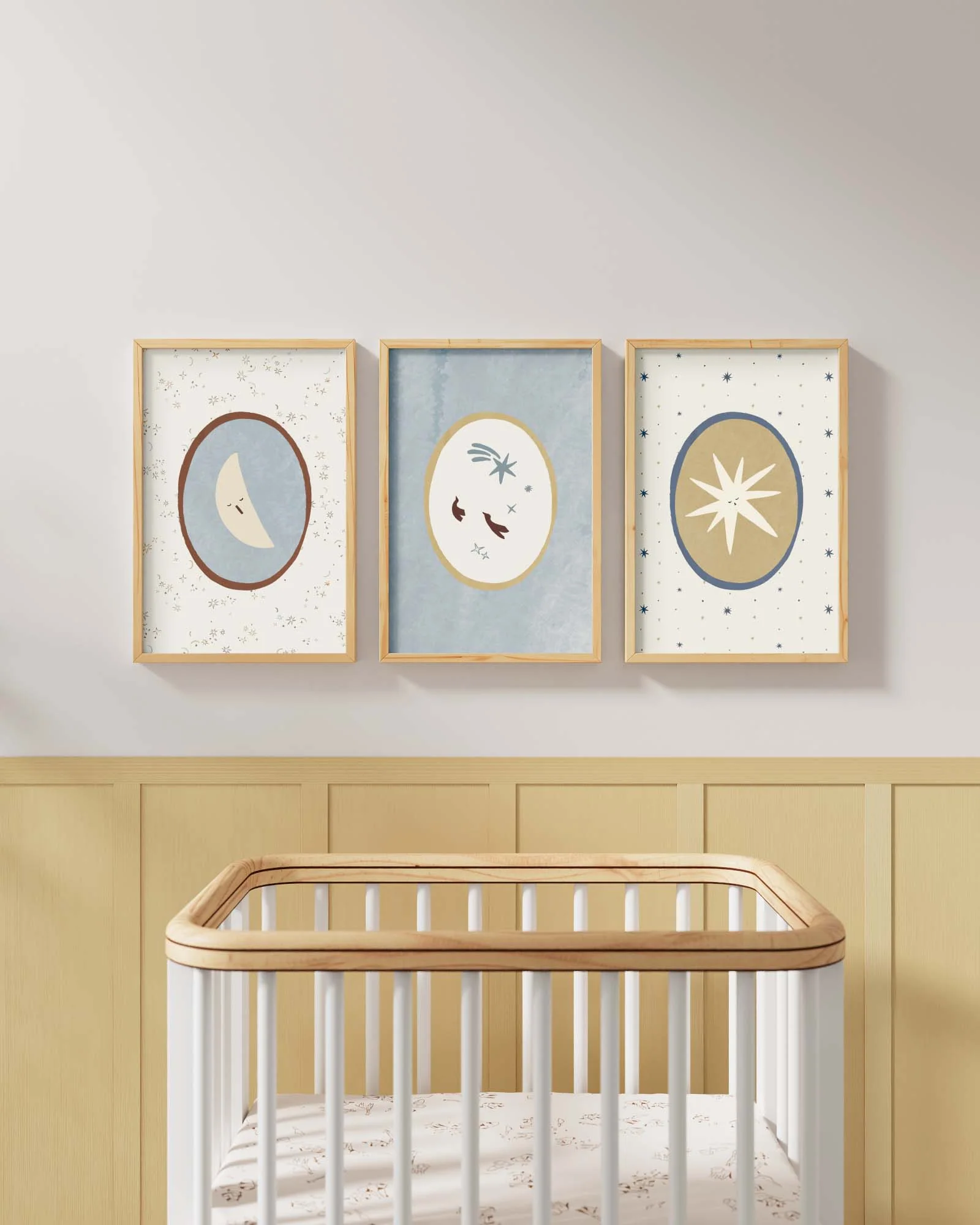 Folk Poetry Framed Wall Art Set - Image 2