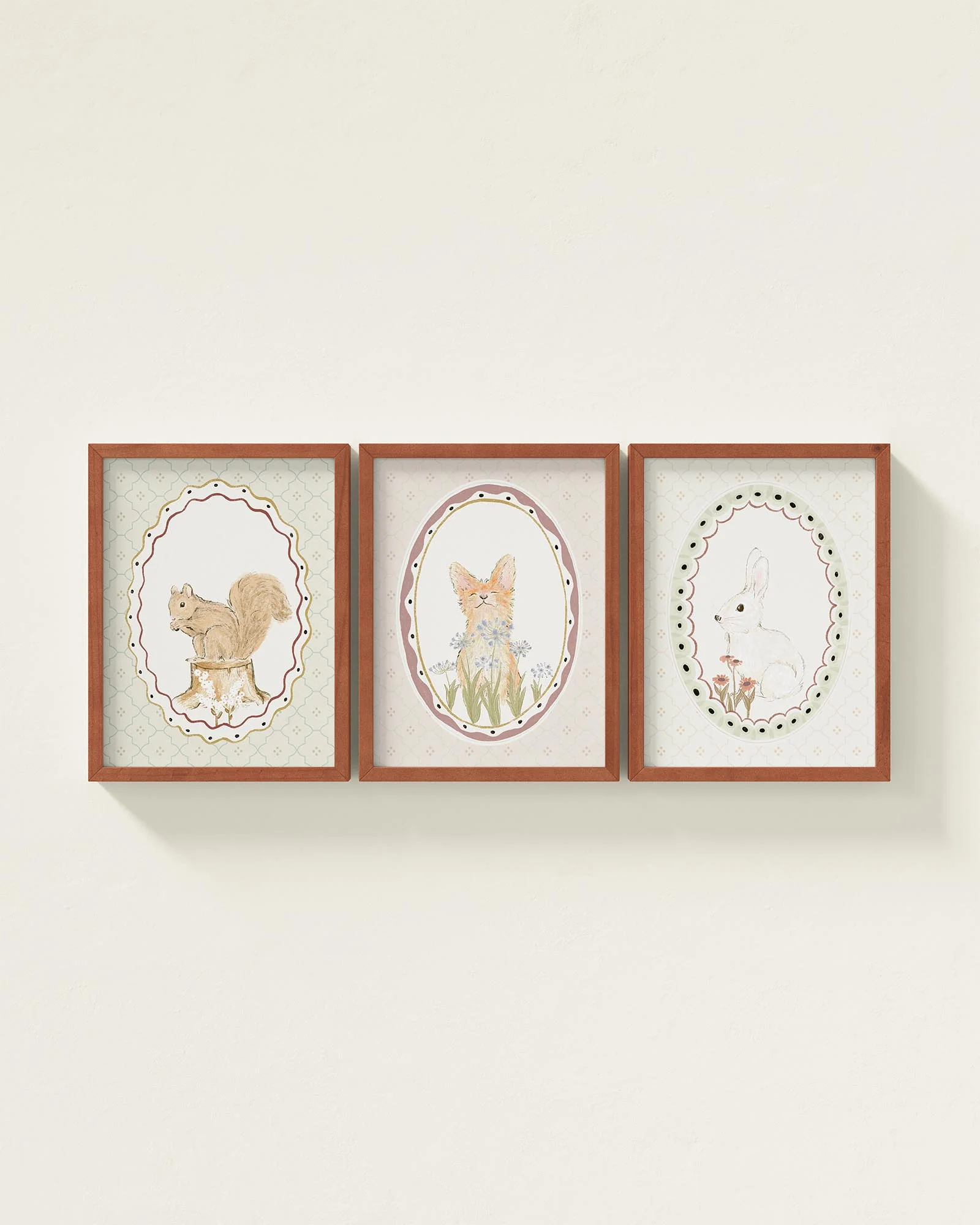 Meadow Friends Framed Wall Art Set - Image 8