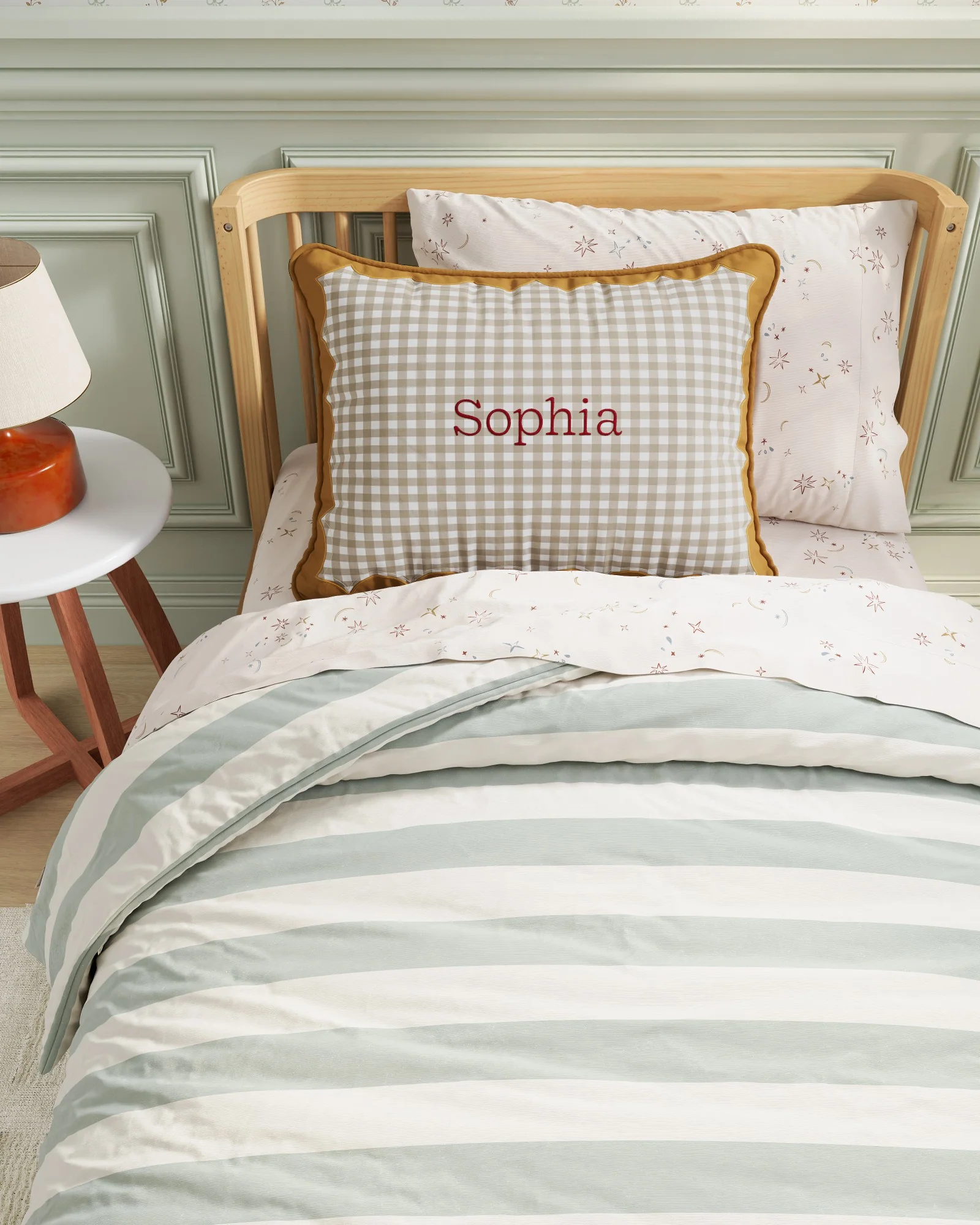 Scallop Personalized Twin Sham - Image 5