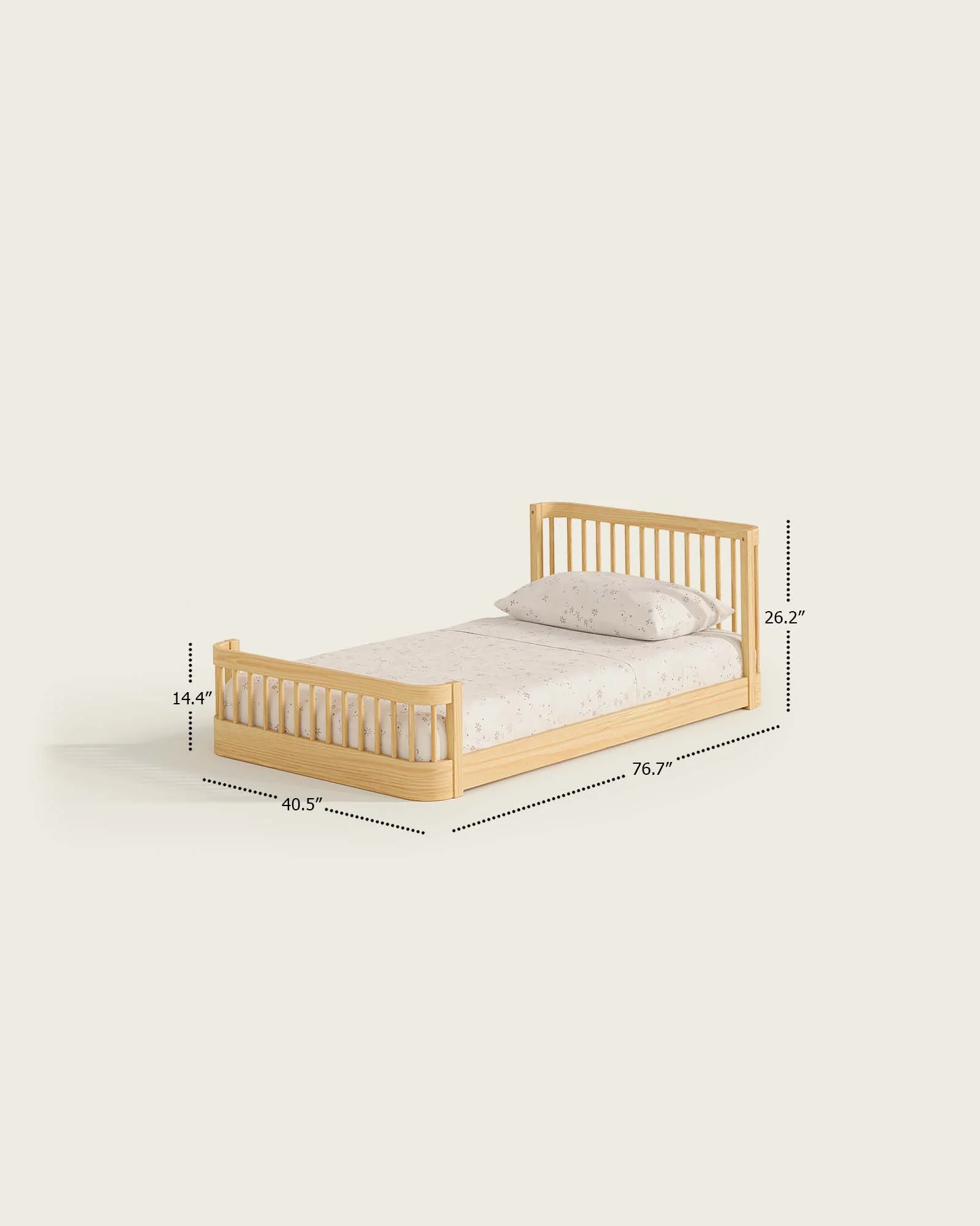 The Wave Kids Bed | Convertible Montessori Floor Bed to Twin - Image 19